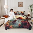 thumbnail image 4 of Feelyou Cartoon Red Bird Bedding Comforter Set for Teens, Princess Castle Twin Comforter Sets, Flower Plant Botanical Reversible Bedding Set, Super Cozy Room Decor, 2 Pieces, 4 of 8
