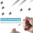 thumbnail image 4 of Stainless Steel Cable Tie Set, 100Pcs Tight Clamping Metal Cable Ties Rustproof  Proof  for Roof, 4 of 8