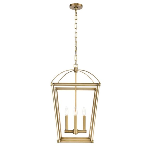 PD312217VB-Kuzco Lighting-Manor - 4 Light Pendant-Vintage Brass Finish