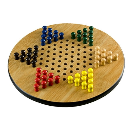 Wooden Chinese Checkers Board Game, Durable 11 wooden Chinese checkers set By Sterling From
