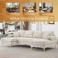 thumbnail image 6 of Rophefx Large Chenille Fabric U-Shape Sectional Sofa, 6 of 8