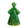 thumbnail image 4 of Escultura de ángel de cristal decorativa luminosa para escritorio Verde, 4 of 9