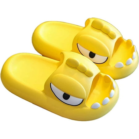 

CoCopeaunts Dinosaur Slides for Girls Boys Kids Toddler Non-Slip Open Toe Slides Slippers Thick Sole Beach Pool Shower Slides
