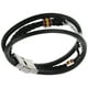 thumbnail image 4 of 1 pieza de pulsera de punto de cuero PU suave punk a la moda, diseño de guitarra, brazalete multicapa (negro), 4 of 4