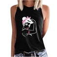 thumbnail image 3 of VKOYWKM Breast Cancer Awareness Tank Tops for Women Pink Ribbon Tank Top Sleeveless Shirts Cancer Fight Crew Neck Breast Cancer Survivor Tanks, 3 of 5