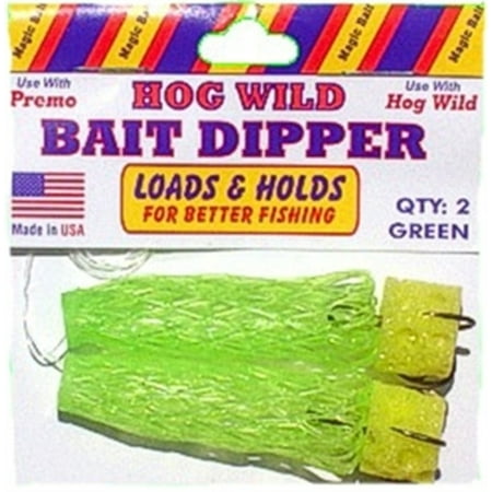 Magic Bait 48-33 Hog Wild Bait Dipper 2 Pack Green Fishing