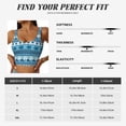 thumbnail image 5 of Uemuo Sea Underwater Animals Pattern Women's Sports Bra - High Impact Support, Breathable, and Comfortable Athletic Bra for Running, Yoga, and Workouts, 5 of 9