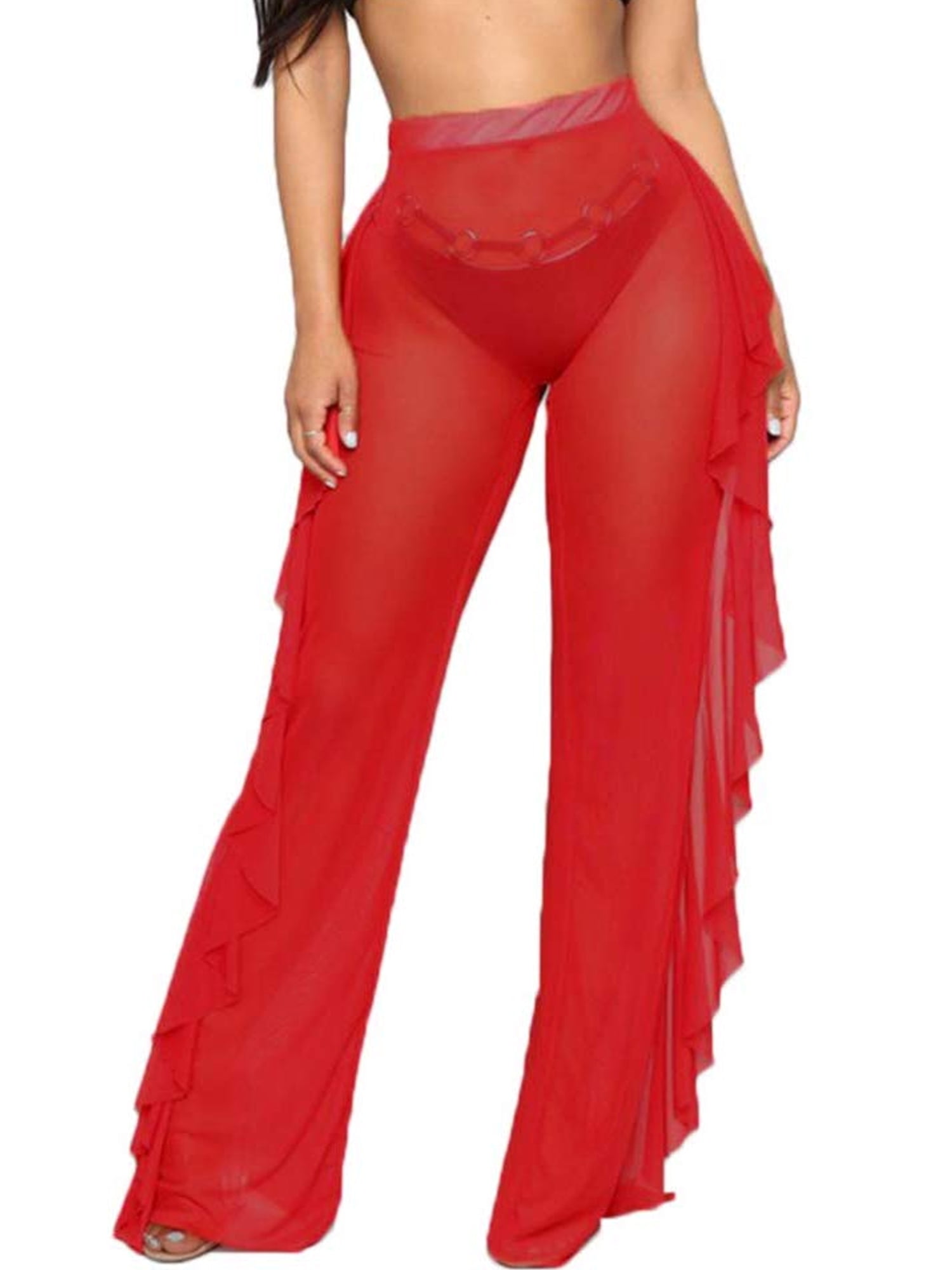 plus size mesh beach pants