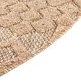 thumbnail image 5 of Unique Loom Outdoor Trellis Textured Collection Area Rug - Osage (4' Round Beige), 5 of 6