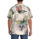 thumbnail image 3 of Balery Flying Butterflies-1 Camisa Casual de Manga Corta con Botones para Hombre, Texturizada, Estilo Cubano, para Playa, Verano-Medium, 3 of 5