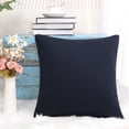 thumbnail image 4 of Unique Bargains 18'x18' Decorative Throw Pillow Cover Stretch Spandex Sofa Cushion Cover, Navy Blue, 4 of 8