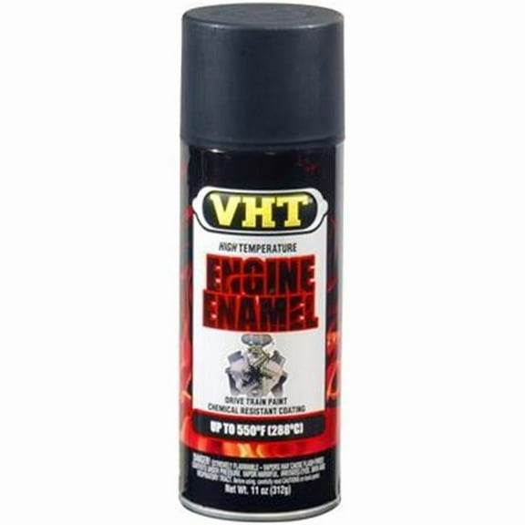 Vht SP139 Engine Enamel GM Satin Black Can - 11 Oz.