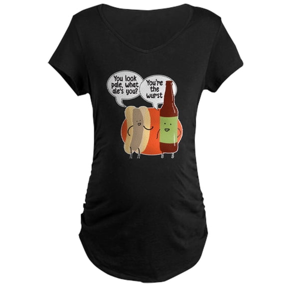 CafePress - Ale Bratwurst Maternity Dark T Shirt - Maternity Dark T-Shirt