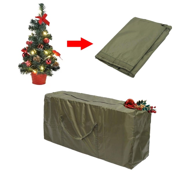 Bolsa de almacenamiento de árbol de Navidad artificial con asas y bolsa de almacenamiento de árbol de Navidad impermeable con cremallera