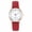 Red, variant on Watches for Women Luminous Quartz Watch Digital Display Sandblast Leather Band Casual Daily Wear Wrist Watch Gift for Ladies - Red