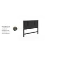 thumbnail image 4 of Homestyles Bedford Tête de Lit Grand en Bois, Noir, 4 of 6