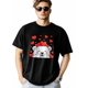 thumbnail image 1 of T-Shirts for Men, Valentine's Day Bear Love Crew Neck Cotton T-Shirt Men's Short Sleeve Cartoon Animal Heart, 1 of 8