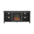 Walker Edison Charcoal Fireplace TV Stand for TVs up to 64"