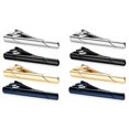 thumbnail image 1 of 8Pcs Tie Clips for Men Tie Bar Clip Set for Regular Ties Necktie Wedding Business Clips,8Pcs Tie clips, 1 of 6