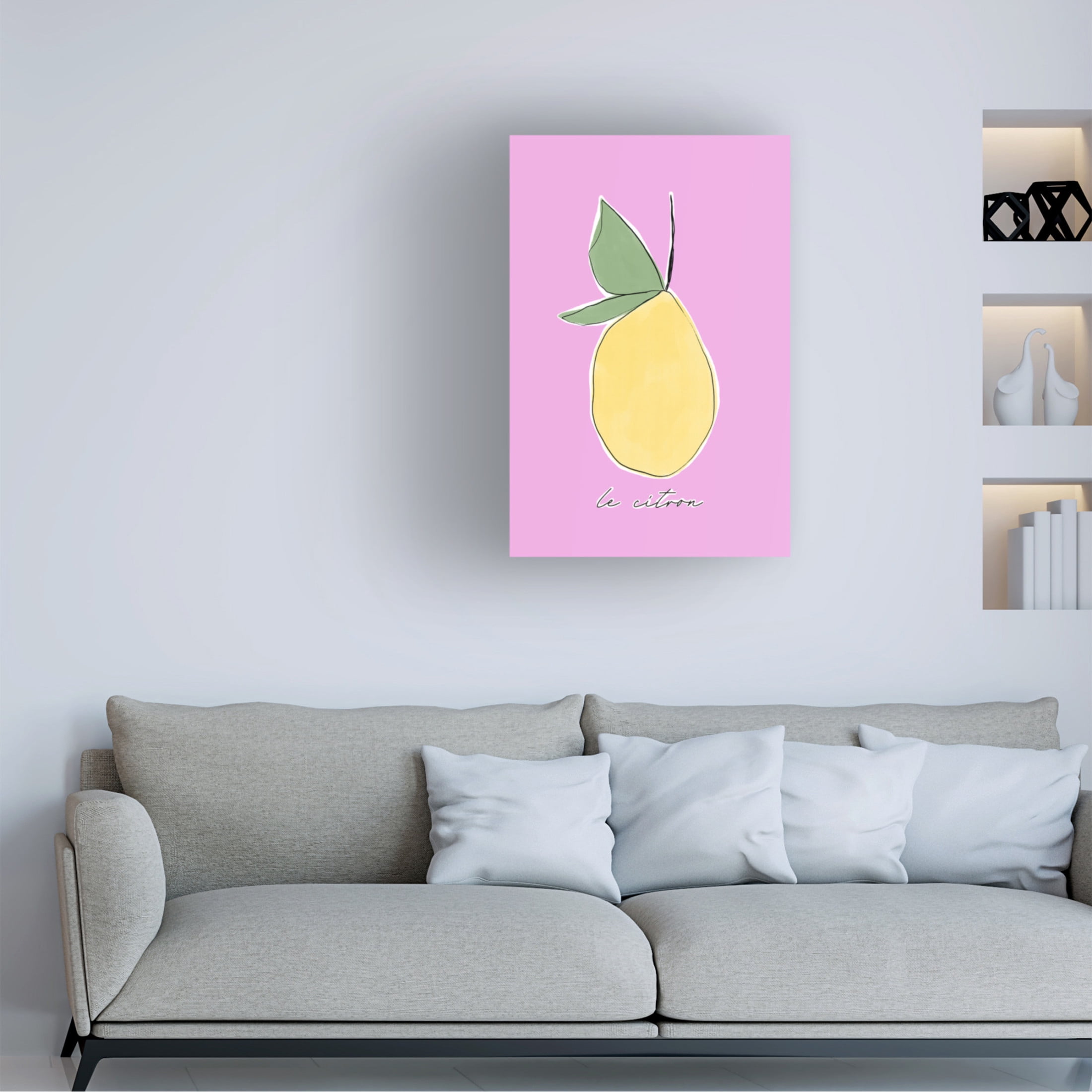 Trademark Fine Art uplusmestudio Le Citron Canvas Wall Art