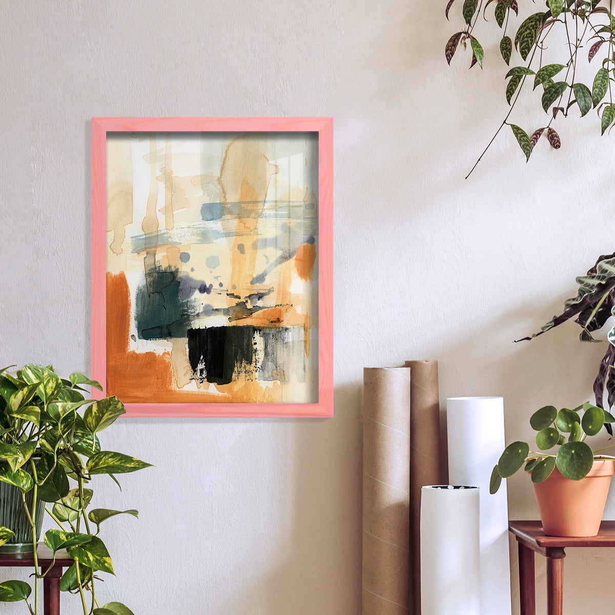Seria III - Framed Print w/glass - Sunset Pink