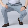 thumbnail image 5 of Ketyyh-chn99 Mens Pants Casual Elastic Drawstring Cargo Pants Light Blue,3XL, 5 of 5