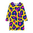 thumbnail image 4 of LOVZFMLL Robe d'Été à Manches Courtes pour Filles, Col Rond Imprimé, 4 of 4
