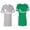 Men Heather / Women Green, variant on Fashion Prince Princess Matching Couple Cotton Jerseys (Men Heather / Women Black) (Men S / Women S)