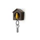 thumbnail image 1 of Birdhouse Key Ring - Brown House With Yellow Bird, 1 of 4
