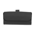 thumbnail image 1 of Black PU Leather Sunglasses Holders Clip Storage Glasses Case for Car Sun Visor, 1 of 1