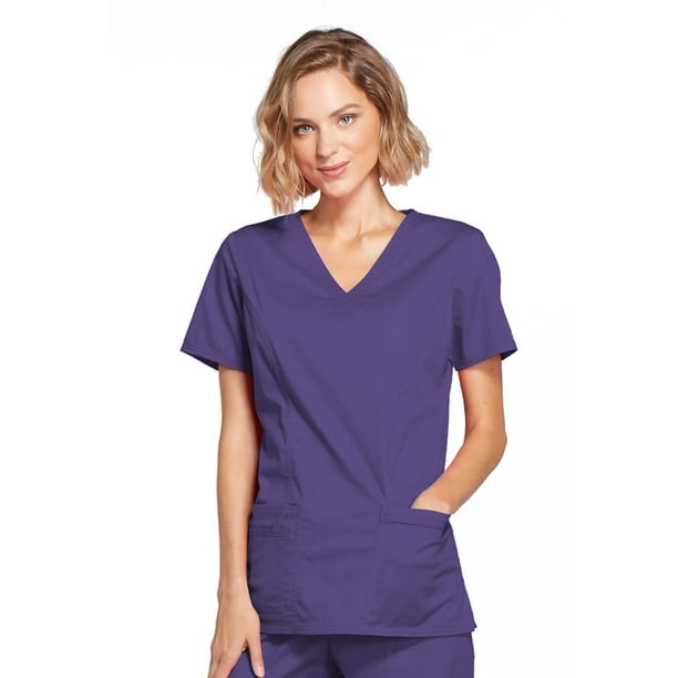 Cherokee Cherokee Workwear Core Stretch Scrubs Top for Women Mock