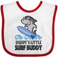 thumbnail image 3 of Inktastic Surfing Daddys Little Surf Buddy Boys or Girls Baby Bib, 3 of 4