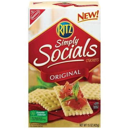 Nabisco Ritz: Simply Socials Original Crackers, 15 oz