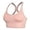 Pink, variant on Sports Bra for Women Medium Support Criss Cross Back Strappy Workout Bra Gym Activewear Top