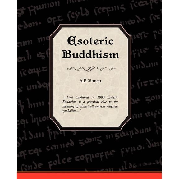 Esoteric Buddhism (Paperback)