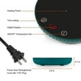 thumbnail image 3 of 2X Candle Warmer/Coffee Warmer, 8H Auto Shut 1-12H Candle , 2 Temp Setting 122/140℉ Green US Plug, 3 of 7