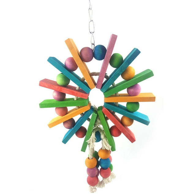 Parrot Toy Creative Ferris Wheel Bite Resistant Bird Cage Toy Bird Chewing Toy