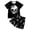 Black-d, variant on WhouRiu Boys Girls Halloween Graphic Pajamas Short Sleeve Tees Shorts Pajama Set 3-13 Years