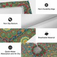 thumbnail image 6 of Boho Outdoor Rug for Patio/Deck/Porch, Non-Slip Large Area Rug 4 x 6 Ft, Ethnic Geometric Floral Vintage Green Yellow Red Indoor Outdoor Rugs Washable Area Rugs, Reversible Camping Rug Carpet Runner, 6 of 8