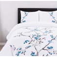 thumbnail image 5 of Blue and White Queen 100% Cotton 200 Thread Count Washable Duvet Cover Set, 5 of 5