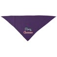 thumbnail image 2 of Merry Christmas Screen Print Bandana Purple Large, 2 of 2