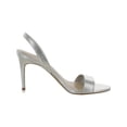 thumbnail image 2 of Aldo Womens Metallic Leather Slingback Heels, 2 of 3