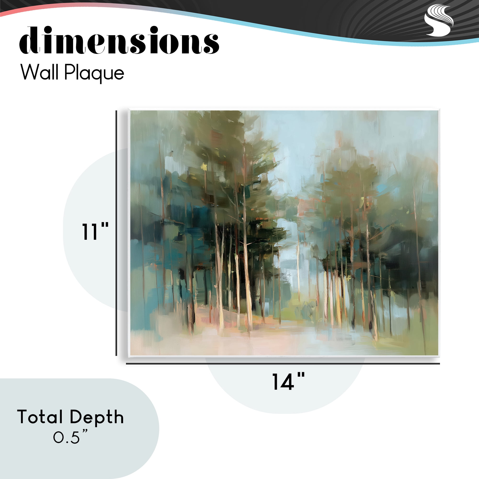 Stupell Industries The Grove Impressionist Forest Wall Plaque Art, design by Kim Curinga
