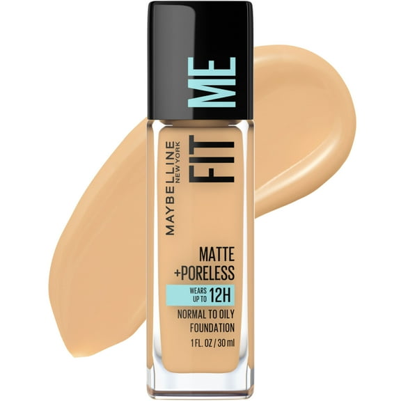 Maybelline Fit Me Matte   Poreless Liquid Foundation Makeup, 228 Soft Tan, 1 fl oz