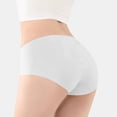 thumbnail image 2 of Women's Elongated Crotch Plus Size Belly Cinching High Waisted Breathable Briefs Womens No Show Underwear, 2 of 4
