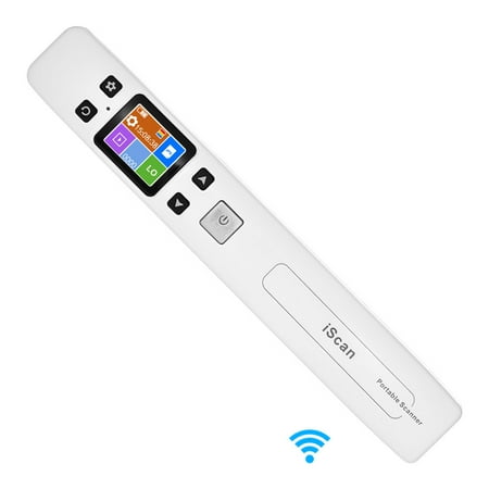 Wifi 1050DPI High Speed Portable Wand Document & Images Scanner A4 Size JPG/PDF Formate LCD Display for Business Reciepts