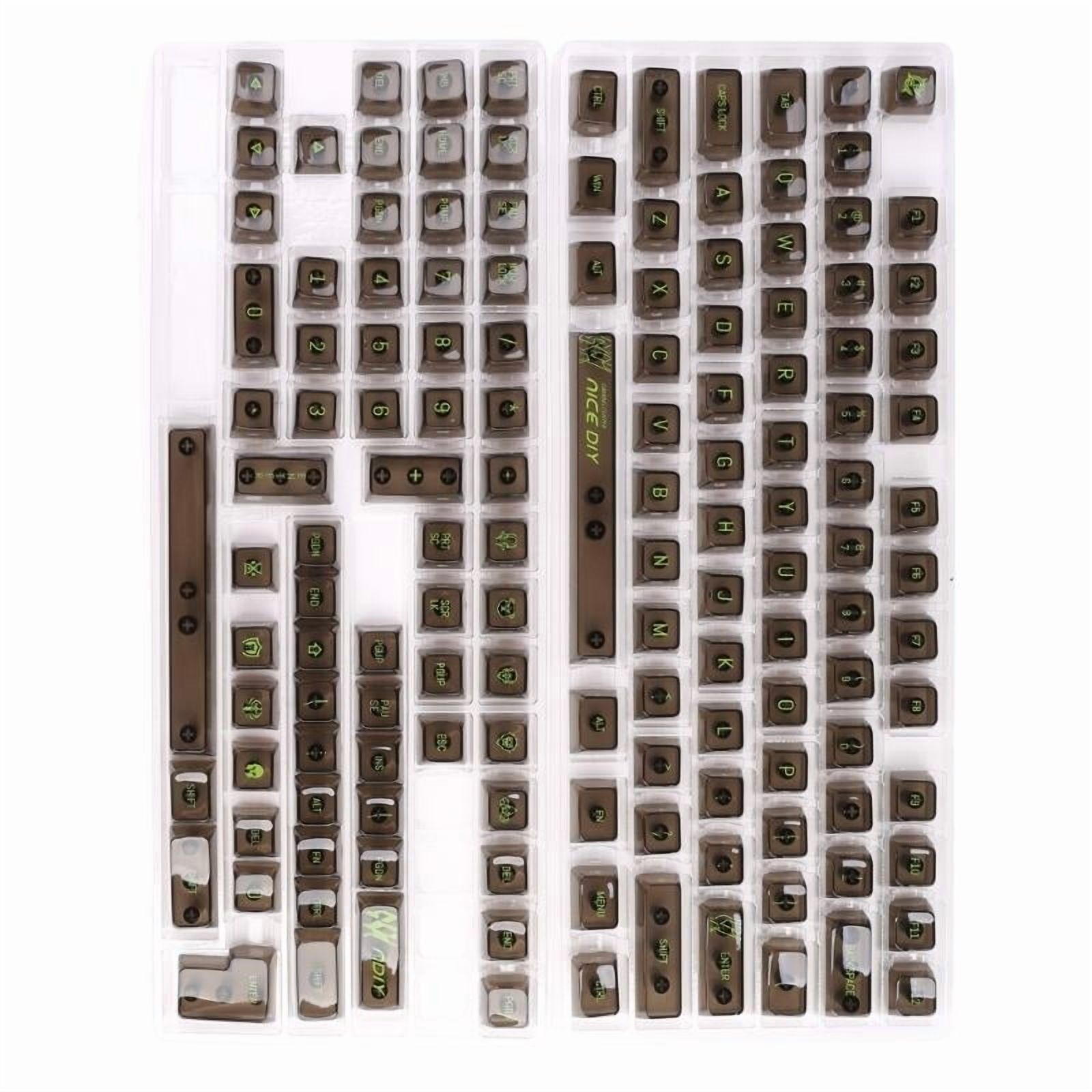 141Key MDA Profile Keycaps for 61/68/75/84/87/98/104/108 Mechanical Keyboards, Backlit Compatible, Ergonomic Design