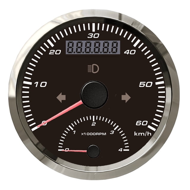 60 Km/h GPS Speedometer Car Truck Boat ATV Digital Gauge With 4000 RPM Tachometer 9-32V ,Universal Compatibility