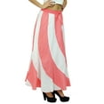 thumbnail image 2 of Bimba Long A-Line Maxi Spiral Summer Skirt Cotton With Back Elastic & Side Zip, 2 of 6