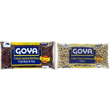 Goya Chick Peas Garbanzo Beans Dry 1 lb & Central American Red Beans Dry 1 lb